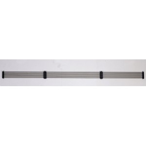5 darabos rozsdamentes acél köracél készlet (Ø 10mm, 2000mm) korláttöltéshez.