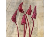 Cane Cone dekor növény Burgundi