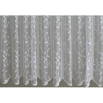 Vitrázs függöny levélmintás 6110 45 cm magas méteráru