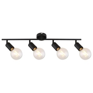 Rábalux Lamar beltéri Spotlámpa matt fekete E27 4x MAX 40W