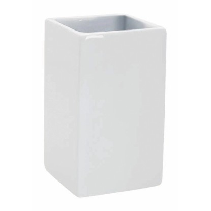 Spirella Quadro fogmosópohár porcelán fehér