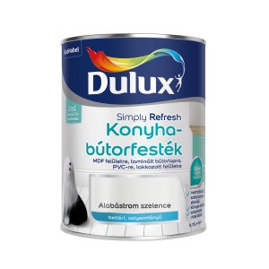 Dulux konyhai festék alabástrom színben, selyemfényű, bútorokhoz és konyhákhoz.