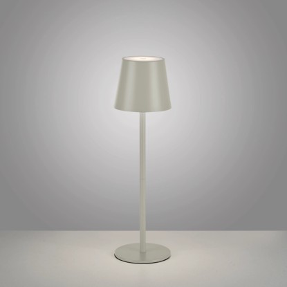 Just Light akkumulátoros LED-es asztali lámpa Euria grézs 37 cm x 110 átmérő