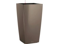 Lechuza Cubico Premium oszlopkaspó 22 cm x 22 cm szürkésbarna magasfényű Lechuza Cubico Premium oszlopkaspó 22 cm x 22 cm szürkésbarna magasfényű