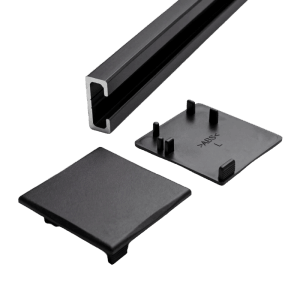 Doorlegro EasySlide 65 távtartó profil, ezüst, 200 cm, végzárókkal tolóajtókhoz.