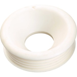 Fehér gumi öblítőcső csatlakozó, Ø 28-32 mm x Ø 55 mm, WC öblítőcsövekhez.