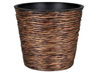 A.H.G. Sticking Roll kaspó vízijácinttal 30 cm x 26 cm Koptatott barna