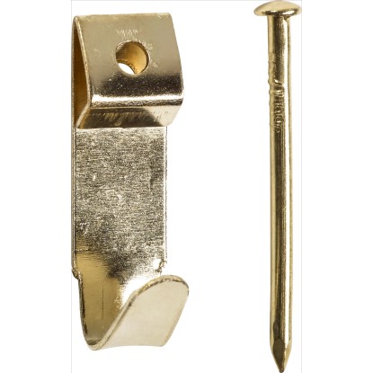 LUX faliakasztó 0-s méret sárgaréz bevonatú 17 darab