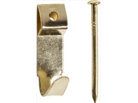 LUX-TOOLS faliakasztó 0-s méret sárgaréz bevonatú 17 darab