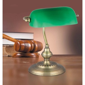 Rábalux Bank éjjeli lámpa 27 cm bronz - zöld