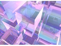 Komar fátyoltapéta Holographicubical 350 cm x 250 cm lila Komar fátyoltapéta Holographicubical 350 cm x 250 cm lila