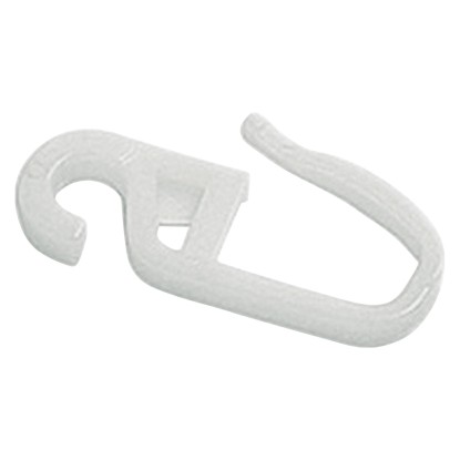 Gardinia ráncszedő akasztó, POM minőség, 16 mm, nyersfehér