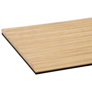 Decowall akusztik Curve falpanel natúr tölgy 260x30x1,7 cm (2 db) 1,56 m2