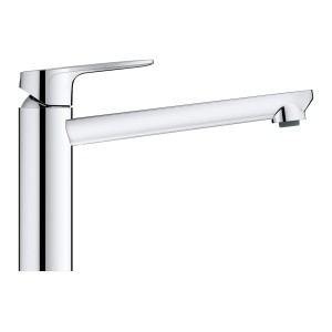 Grohe QuickFix Start Edge króm mosogató csaptelep, egykaros keverő csaptelep forgatható kifolyócsővel.