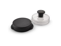 Weber hamburgerprés fekete átlátszó 2-részes