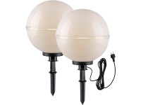 Just Light. Hemis kültéri dekorlámpa 2 részes fehér 40 cm átmérő