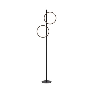 Fekete Just Light Mini Ritus állólámpa két kerek LED-es lámpával.
