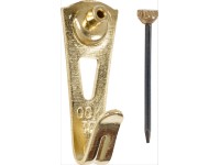 LUX-TOOLS faliakasztó 2-es méret sárgaréz bevonatú 4 darab