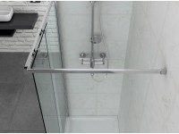 WALK-IN zuhanyfal tolóajtóval króm