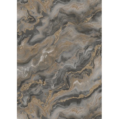 Tapéta 10447-37 sötét szürke-arany márvány mintás 10 m x 0,53 m