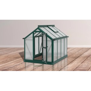 Vitavia Merlin Smaragd mini üvegház, kis üvegház két ajtóval.