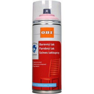 Rózsaszín festékszóró OBI-tól, színes festékszóráshoz alkalmas.