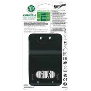Energizer Maxi töltő 4 db AA 2000mAh akkumulátorral NiMH akkumulátorok töltéséhez.