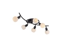 Just Light Mennyezeti lámpa LOKI 6-fényű fekete