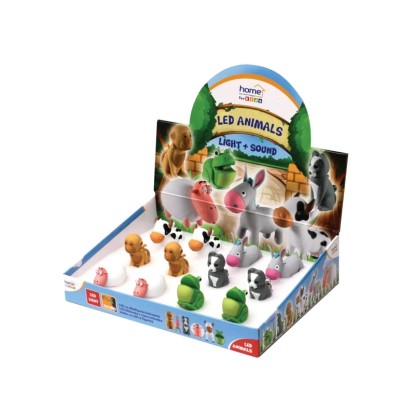 LED-es állatfigurás kulcstartó többféle