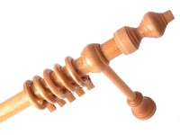 Fa szimpla karnis 120 cm natúr