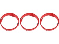 Vakolat-kiegyenlítő gyűrűk, átmérő: 60 mm x 12 mm, piros, 3 darab Vakolat-kiegyenlítő gyűrűk, átmérő: 60 mm x 12 mm, piros, 3 darab