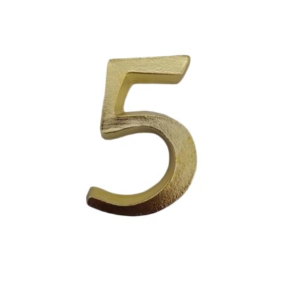 Házszám arany 5-ös 110 mm