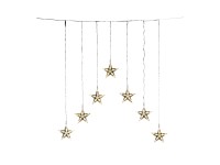 Konstsmide LED csillagos fényfüggöny 75 cm x 116 cm IP44 melegfehér Konstsmide LED csillagos fényfüggöny 75 cm x 116 cm IP44 melegfehér