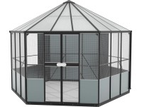 Vitavia Circus 9000 madárház fekete 383,3 cm x 336 cm x 283,7 cm