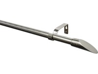 Gardinia ellipszis karniskészlet 1 pályás 16/19 mm rozsdamentes acél hatású