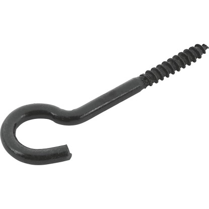 Mennyezeti kampó horganyzott fekete átmérő 5 mm x 80 mm - értékesítés súlyra