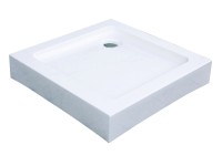 Zuhanytálca fix előlappal 90 cm x 90 cm x 12.5 cm