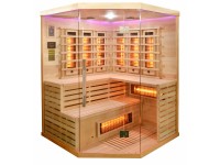 Deluxe infraszauna 3 - 4 személyes 150 cm x 150 cm