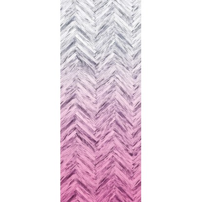 Komar vlies fotótapéta Herringbone Pink Panel 100 cm x 250 cm
