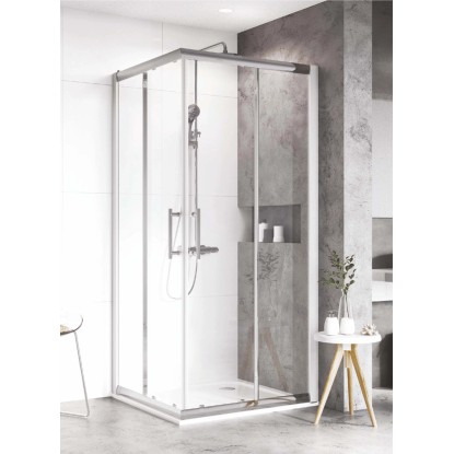 RAVAK szögletes zuhanykabin Patrik RV2 90 krómhatású transparent