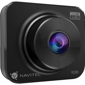 Fekete Full HD 1080p autós kamera a Navitel-től, R200 modell.