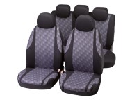 Bottari üléshuzat szett jaquard fekete-szürke  9-részes