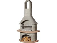 Buschbeck Carmen grillezőkemence szürke-terrakotta