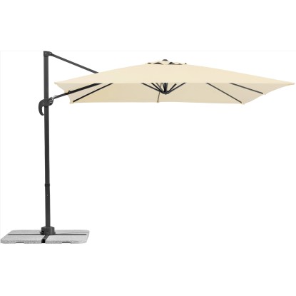 Schneider Rhodos Junior napernyő 270 cm x 270 cm natúr hajtókaros