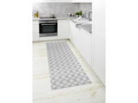 Wenko fürdőszobaszőnyeg Flow szürke 65 cm x 200 cm műanyag