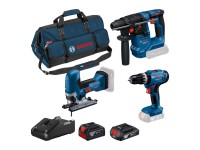 Bosch Professional 3 részes akkus gépszett GSB/GST/GBH 18V 2 akkuval és töltővel