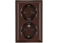 REV Ritter dugaszolóaljzat PlanoLuxe 2-es barna REV Ritter dugaszolóaljzat PlanoLuxe 2-es barna