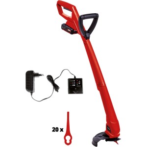 Einhell GC-CT 18/24 Li P akkus fűszegélynyíró szett akkumulátorral, töltővel és 20 késsel. Piros.