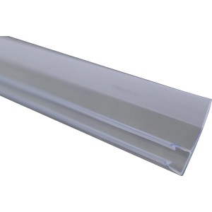 Zuhanykabin tömítő profil, 2 darabos készlet 8 mm-es üveghez, átlátszó.
