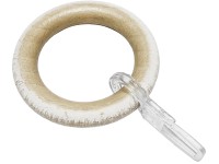 Gardinia függönykarikák Shorty készlethez 2,5 cm átmérő meszelt tölgy 10 db FSC®